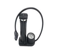 CONGARTENO Portable Mini Bike Foot Pedal Tire Pump with Barometer High Pressure Metal Inflator for Bicycle and Household Use Multi Purpose Air Pump in Black