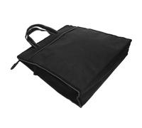 CONGARTENO Portable Oxford Document Bag with Handle Secure Lock Zipper Briefcase for Men Multi-compartment Office Folder Organizer Professional Black Travel File Tote for Business Meetings