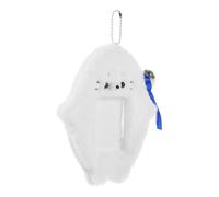 CONGARTENO Portable Plush Dolphin Photocard Holder with Key Ring Cute Soft Stuffed Animal Card Sleeve Protective Id Badge Case for Travel Boys