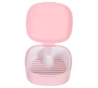 CONGARTENO Portable Retainer Case with Secure Sealed Lid and Built in Drainer Basket for Travel and Daily Use Orthodontic Storage Box for Retainers Guards and Dental Appliances in