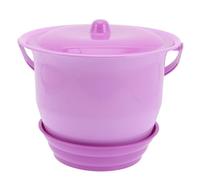 CONGARTENO Portable Spittoon Chamber Pot with Non-Slip Base Smooth Plastic Bed Pan for Night Urine Training Pot Safe Easy-Clean Urinal for Boys Random Color