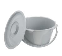 CONGARTENO Portable Toilet with Lid and Handle, Small Splashproof Plastic Urine Pot for Elderly and Adults, Bedside Commode Bucket Suitable for Home and Travel Use