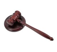 CONGARTENO Portable Wooden Judge Gavel with Base Lightweight Auction Hammer for Lawyers Judges Law Students Courtroom and Auction Use Easy to Store and Carry