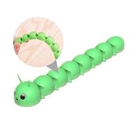 CONGARTENO Practical Caterpillar Shaped Cable Winder Durable Wire Organizer with Strong Adhesive for Office Desk Wire Management Fits Cables Up to Easy Clamp and Untie Design Green