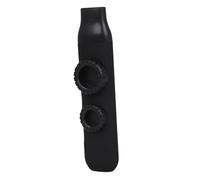 CONGARTENO Professional Double Membrane Abs Kazoo for Adults Easy to Play Musical Instrument for Guitar Ukulele Violin and Keyboard Accompaniment Cool Skin-feel Black Design