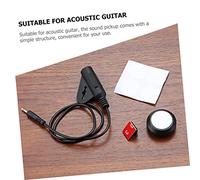CONGARTENO Professional Guitar Pickup with Self Adhesive Soundhole Sticker and Construction Easy Installation Without Drilling Compatible with Amplifiers for Acoustic and Folk Guitars Musical