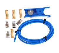 CONGARTENO PTFE Tubing and Pneumatic Fittings Kit for Printer Accessories Blue Tube with White and Black Connectors Blue and Springs for Precise Printing