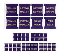 CONGARTENO Pu Leather Bible Tabs Set 66 Purple Index Tabs + 14 Blank Bible Labels for Study Sturdy Page Markers for Christian Readers and Office Use
