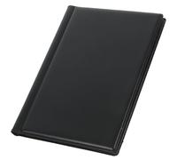 CONGARTENO PU Leather Coin Collection Album with Capacity Transparent Coin Holder Book for Commemorative and Small Items Soft Cover Organizer for Collectors Black