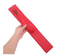 CONGARTENO PU Leather Hanging Drumstick Bag Portable Storage Case with Quick Access Opening Protective Pouch for Drummers and Percussion Mallets Convenient Drum Kit Attachment Red
