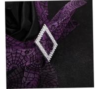 CONGARTENO Purple Ruched Halloween Witch Hat for Women with Celestial Patterns Lightweight Spider Web Mesh Comfortable Wizard Costume Cap for Parties and Cosplay