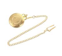 CONGARTENO Quartz Movement Pocket Watch Alloy Pocket Watch Large Size Retro Style Golden Color Lightweight Easy to Carry for Collection and Christmas