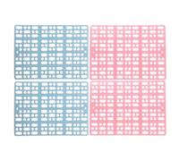 CONGARTENO Rabbit Cage Foot Cushions 4pcs Hollow Plastic Mats with Snap Joint, Square Shape for Small Animals like Hamster Puppy, Suitable for Kitchen Floor and Living Room
