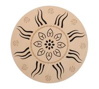 CONGARTENO Rain Drum 8 Handheld Meditation Instrument with Leaf Pattern, Ethnic Percussion for Yoga and Relaxation, Indoor Shower and Outdoor Garden Sound Instrument