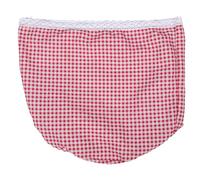 CONGARTENO Rattan Laundry Basket Liner Replacement Fabric Insert for 70L Round Hamper, Washable Cotton Cloth Lining with Red Check Pattern, Suitable for Storage and Bathroom Use