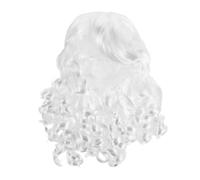 CONGARTENO Realistic Grey Men Wig Long Curly Hair Costume Wig for Halloween Wizard for Adults