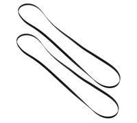 CONGARTENO Recorder Rubber Belts Flat Design 2pcs for Cassette Player Tape Recorder Repair Replacement Sturdy Rubber Straps Belt Stable Transmission Suitable for Audio Equipment