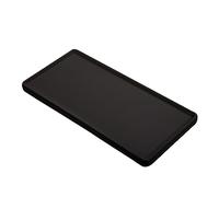 CONGARTENO Rectangular Sushi Serving Plate Food Boat Black Matte Small Japanese Ceramic Tray for Dessert and Snack Tableware Party Dining