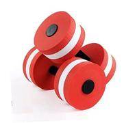 CONGARTENO Red Eva Floating Dumbbell for Swimming and Yoga Durable Lightweight Water Dumbbell for Men and Women Comfortable Grip Pool Exercise Equipment for Aquatic Fitness