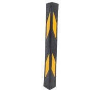 CONGARTENO Reflective Rubber Wall Corner Guard with Rounded Edges Black Garage Parking Aid for Vehicle and Wall Protection Durable Rubber Strip for Indoor Outdoor Use