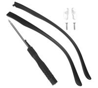 CONGARTENO Replacement Eyeglasses Arms Temples for Rimless Spectacles Electroplated Black Glasses Frame Parts Comfortable Lightweight Temple Arms for Personal and