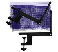 CONGARTENO Retractable Table Tennis Net and Post Set for Indoor and Outdoor Use Portable Pingpong Net Replacement with Easy Assembly Elastic Mesh Design for Consistent Ball Bounce and Secure