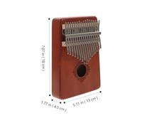 CONGARTENO Retro Key Kalimba Thumb Piano Finger Piano for Beginners Portable Musical Instrument with Resonance and Smooth Finish Suitable for Adult Students