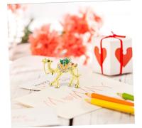 CONGARTENO Rhinestone Jeweled Camel Figurine Jewelry Box Ethnic Trinket Holder for Earrings Storage Decorative Keepsake Souvenir with Intricate Craftsmanship and Fortune Symbolism