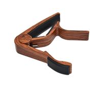 CONGARTENO Rosewood Folk Guitar Capo Clamp Aluminum Alloy Quick Key Change Trigger for Ukulele Violin Bass Accurate Tuner for Acoustic Instruments