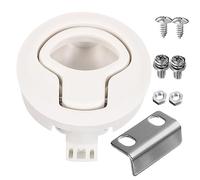 CONGARTENO Round Pull Slam Latch for Boat and Rv Hatch Doors Plastic Circular Head Lock Handle Secure Flush Pull Handle for Camper Trailers and Use Rattle Design
