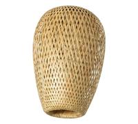 CONGARTENO Rustic Woven Bamboo Lampshade Decorative Pendant Light Cover for Tea Dining Hotel Japanese Zen Style Bamboo Lamp Replacement for Living Bedroom