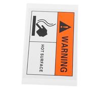 CONGARTENO Self-Adhesive Hot Surface Warning Sign, Plastic Do Not Touch Safety Label, Waterproof Caution Sticker for Industrial Equipment and Hazardous Areas