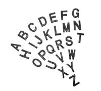 CONGARTENO Self Adhesive Wall Letters A Z Modern Address Sign Stickers for Indoor Outdoor Use Easy Peel and Stick Alphabet for Door Plaques House Numbers Decoration