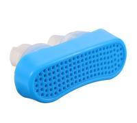 CONGARTENO Silicone Nose Plug Stopper Device, Flexible Mini Nasal Ventilation Aid for Night Sleep, Blue Square Anti-Snore Solution for Improved Breathing