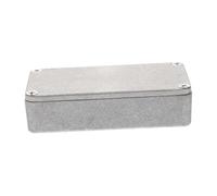 CONGARTENO Silver Aluminium Guitar Effects Pedal Enclosure Replacement Case with Practical Diecast Stomp Box Design for Gig Use