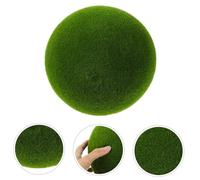 CONGARTENO Simulation Moss Ball Lightweight Foam Decorative Green Mossy Sphere for Indoor Outdoor Rustic Farmhouse Home Wedding Centerpiece Vase Bonsai Decor