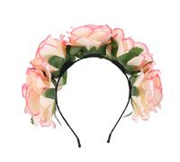 CONGARTENO Simulation Rose Headband Boho Floral Crown for Girls Wedding Holiday Party Immortal Flower Hair Band Hair Accessories