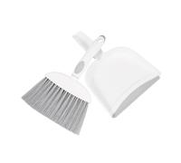 CONGARTENO Small Dustpan and Brush for Home Cleaning Mini Broom with Ergonomic Handle Lightweight and Plastic Cleaner Kit for Desks Floors and Surfaces Space Saving Design