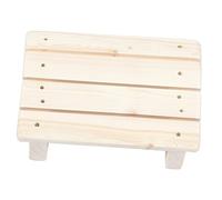 CONGARTENO Solid Wood Foot Stool Slanted Footrest for Office Home Use Comfortable Household Foot Stand Wood Material for Leg and Back Support