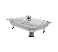 CONGARTENO Stainless Steel Buffet Stove with Insulation and Spacious Capacity Self Service Food Warmer for Outdoor Parties Bbqs Catering and Family Gatherings