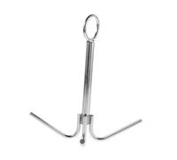 CONGARTENO Stainless Steel Claw Boat Anchor Hook Durable Grappling Hook for Yachts Kayaks Inflatable Boats Easy Installation Secure Grip Sand Mud Rocks