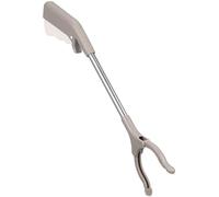 CONGARTENO Stainless Steel Grabber Reacher Tool Clamp for Trash Collection Outdoor Sanitary Worker Accessory Non-Slip Handle Easy Operation Garbage Pickup