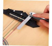 CONGARTENO Stainless Steel Guitar Radius and Feeler Gauge Luthier Tool Kit for Measuring Neck Flatness String Distance Under String Radius Resistant with Rounded Edges for Safe Handling