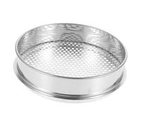 CONGARTENO Stainless Steel Round Mesh Soil Sieve with Multi-purpose Heavy Duty Garden Riddle for Outdoor Soil Screening and Removal Stackable Filter for Gardening and Use