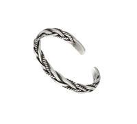 CONGARTENO Sterling Silver Twist Knot Bracelet for Couples Handmade Thailand-style Open Cuff with Vintage Braided Design Unique for Men and Women Stylish Arm Decor for Daily Wear and Special