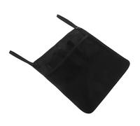 CONGARTENO Stroller Organizer Bag with Zipper Black Storage Tote for Pushchair Rear Hanging Basket Mesh Side Pocket for Diapers and Essentials