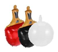 CONGARTENO Sturdy Aluminum Foil Table Tennis Balloon with Paddle and Ball Design Reusable Sport Themed Party Decorations for Badminton Birthday and Ball Party Ambiance Lightweight and