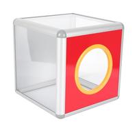 CONGARTENO Suggestion Box 7.9In Acrylic with Aluminium Frame for Party Lottery and Donation Collections
