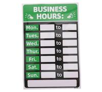 CONGARTENO Sunproof Business Hours Sticker with Strong Adhesive Rewritable Open Signs Label for Bank and Shop Doors Fade Resistant Opening Hours Sign for Office and Store Use