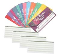CONGARTENO Tear-Resistant Budget Envelopes with Cash System Stickers and Tracking Money Envelopes for Cash Budgeting and Expense Management Practical Financial Organizer